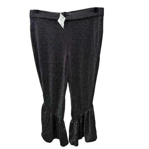 I.N.C Women’s Pants sz 8 Sparkle Ruffle Hem NEW #G866 - Picture 1 of 7
